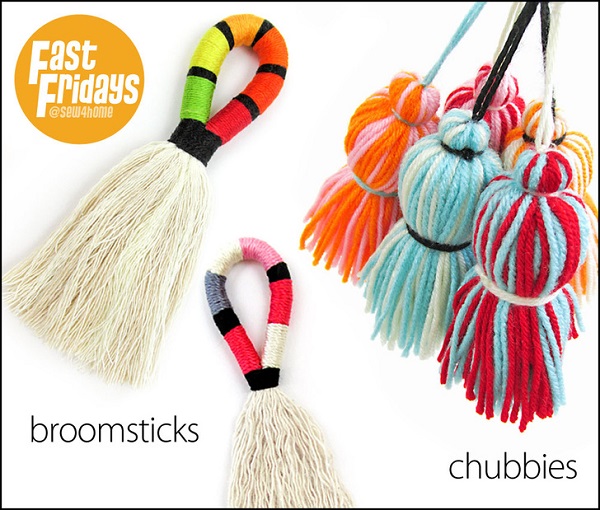 Tutorial: Broomstick and chubby yarn tassels