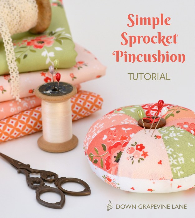 Sewing tutorial: Sprocket pincushion