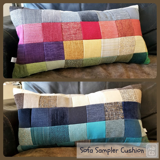 Tutorial: Modern patchwork upholstery fabric throw pillow