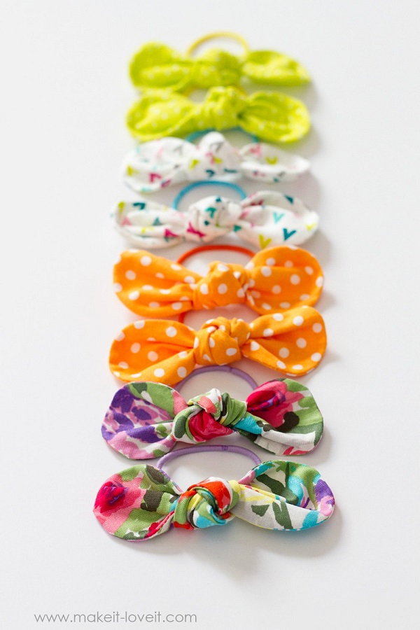 Sewing tutorial: Fabric knot hairbows