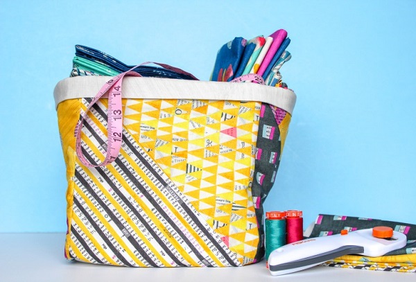 Sewing tutorial: Fabric storage bins