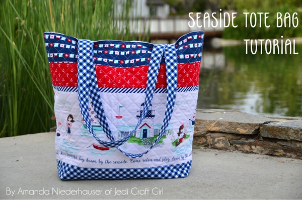 Sewing tutorial: Seaside tote bag