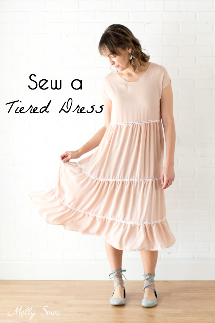 Sewing tutorial: Tiered Boho dress