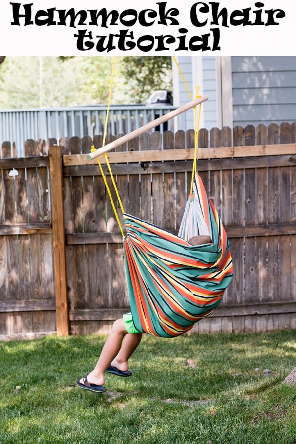 Sewing tutorial: Canvas fabric hammock chair