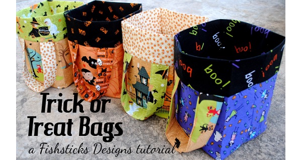 Tutorial: Halloween Trick Or Treat Bucket Bags – Sewing