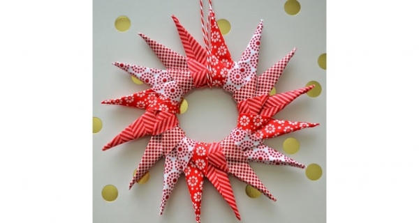 Tutorial Origami Star Ornament Sewing