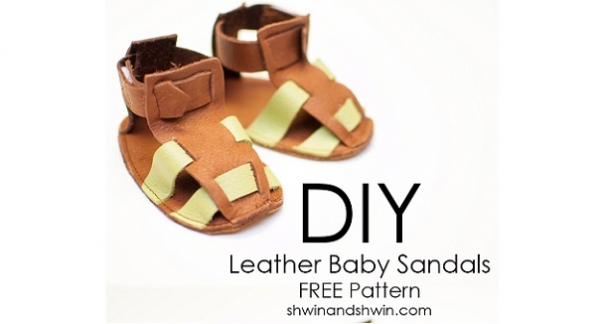 Free pattern: Leather sandals for a newborn Free pattern: Leather sandals for a newborn