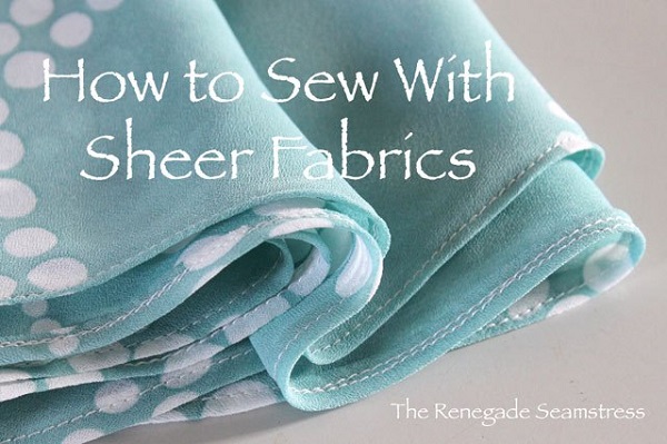 Tutorial: Hemming chiffon and other lightweight fabrics – Sewing