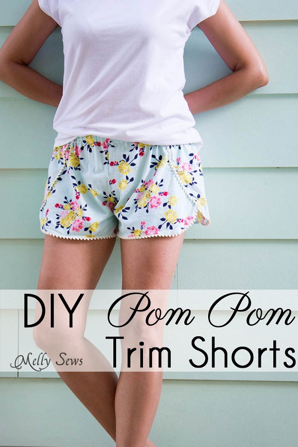 Free pattern: Pom pom trim shorts – Sewing