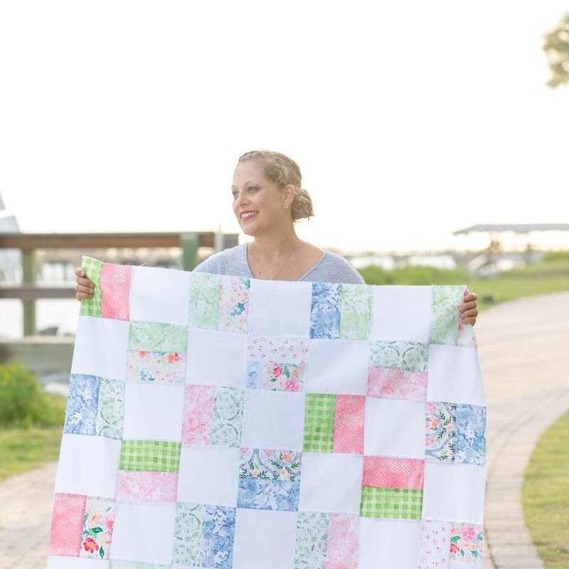 Sewing tutorial: Simple Squares baby quilt