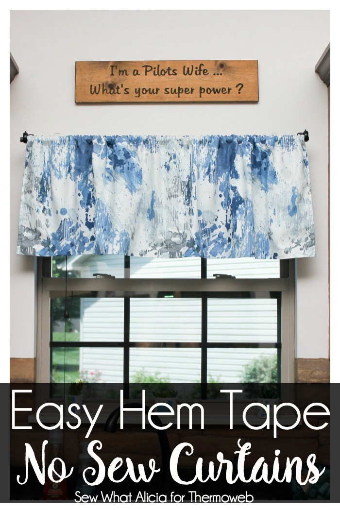 Tutorial: No-sew curtains using hem tape