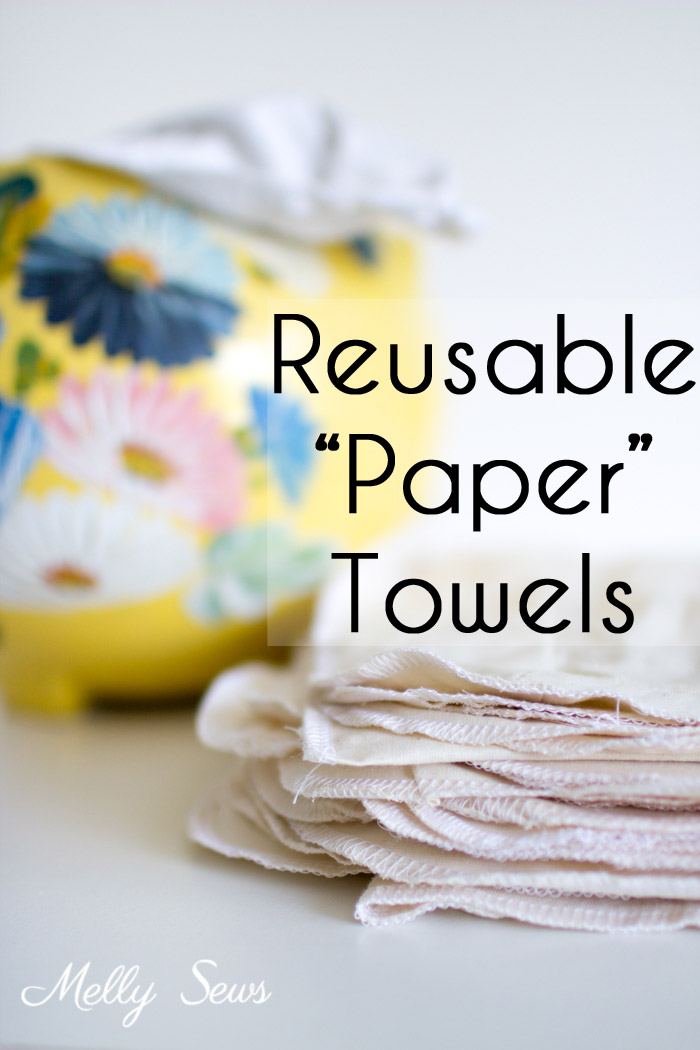 Sewing tutorial: Reusable kitchen clean up towels