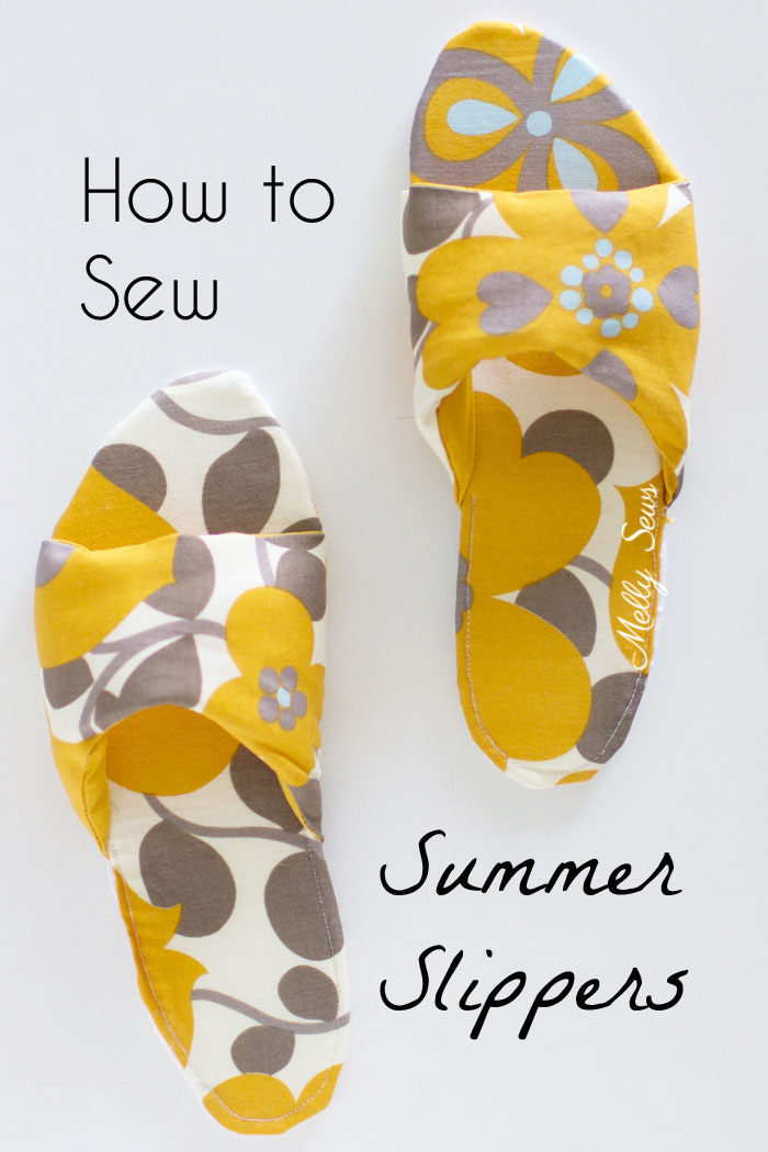 Sewing tutorial: Sew your own summer slippers