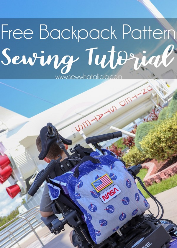 Free sewing pattern: Back to school backpack