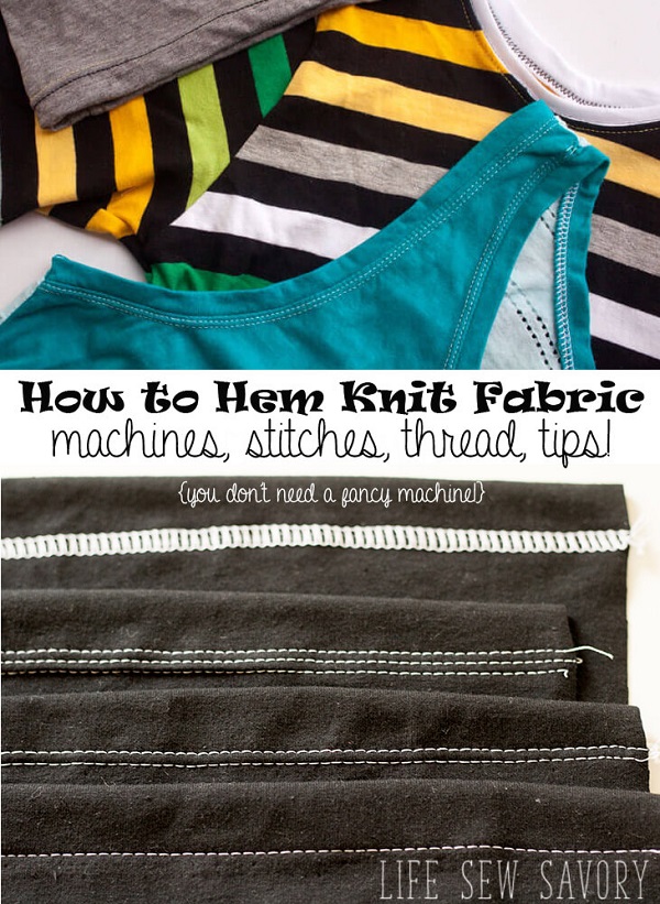 Sewing tutorial: Hemming stretch fabrics