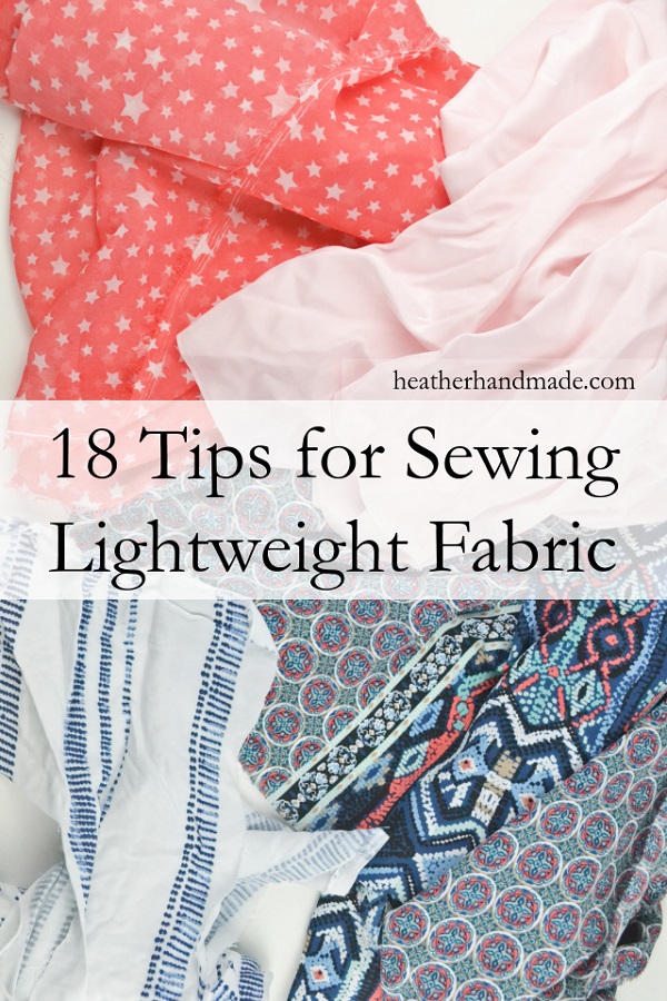 Lightweight fabric sewing tips