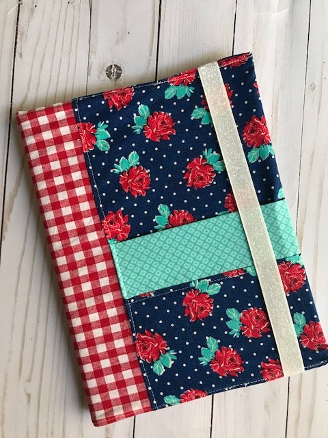 Sewing tutorial: Journal cover with front pocket