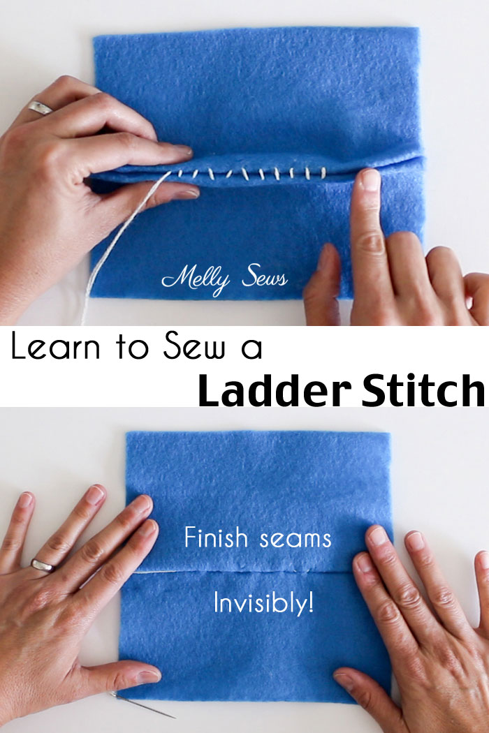 Sewing tutorial: Invisible ladder stitch