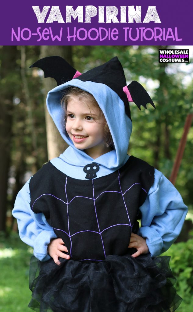 Tutorial: No-sew Vampirina hoodie