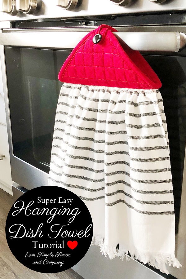 Sewing tutorial: Hanging dish towel