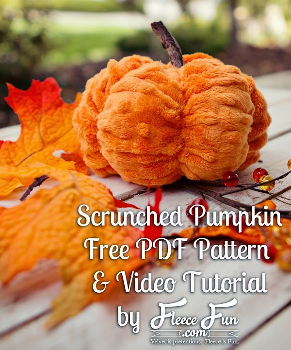 Sewing tutorial: Easy Minky Pumpkin