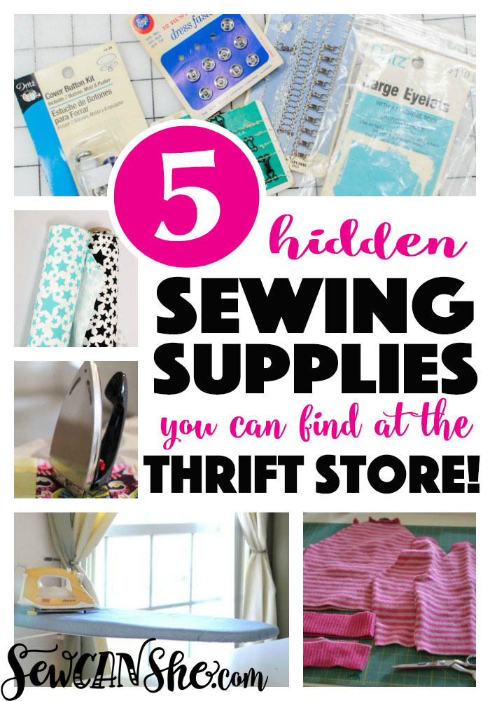 Thrift store sewing supplies that will save you money