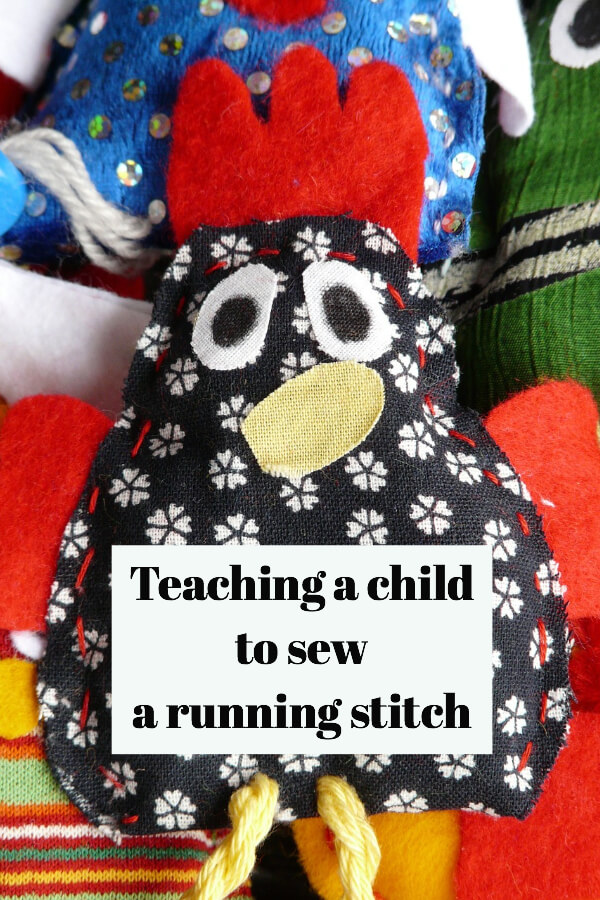 Tutorial: Teaching a child basic hand sewing skills