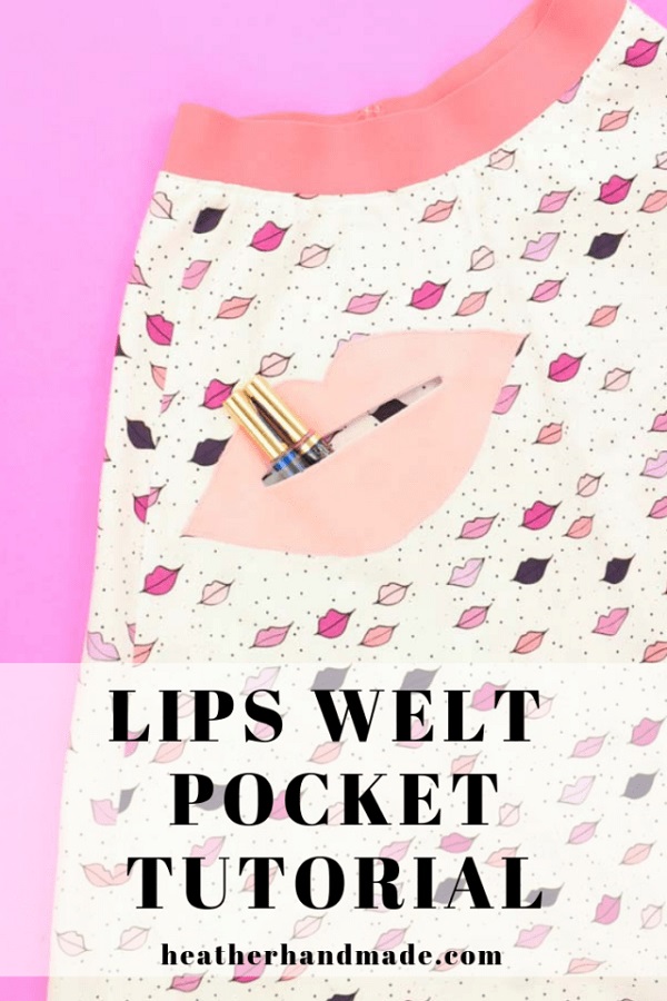 Sewing tutorial: Lips welt pocket