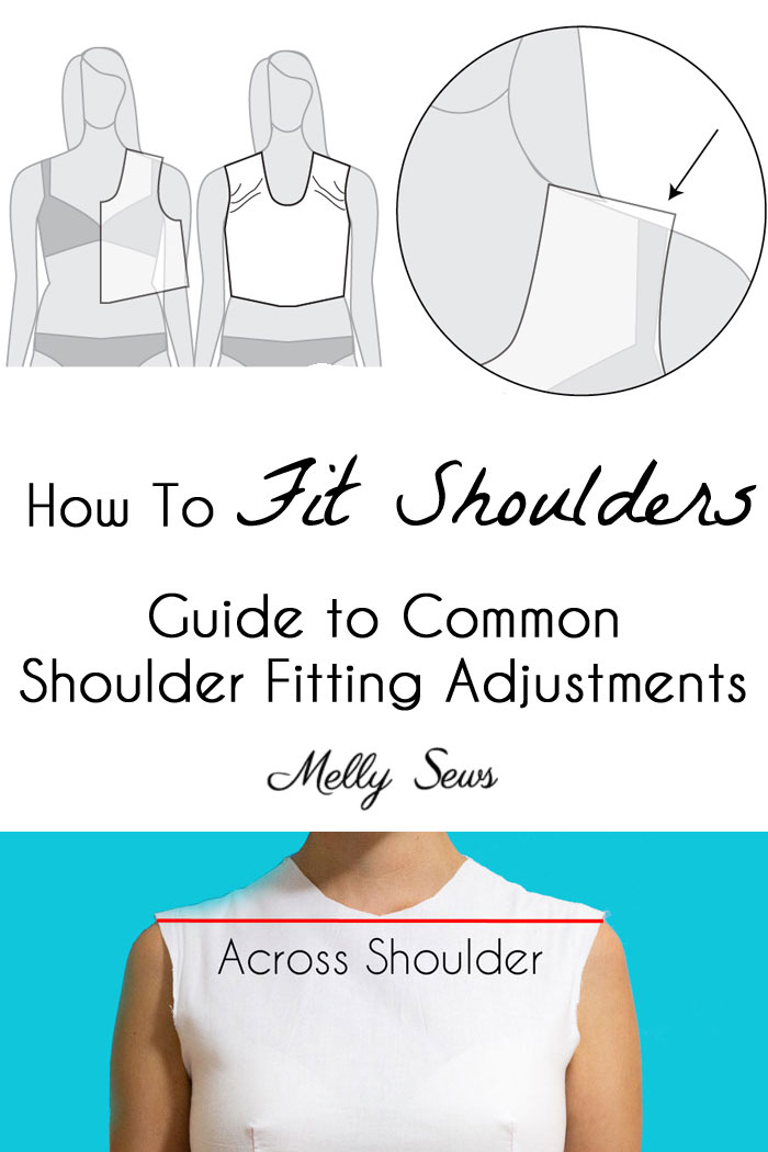 Sewing tutorial: Sewing pattern shoulder fitting adjustments