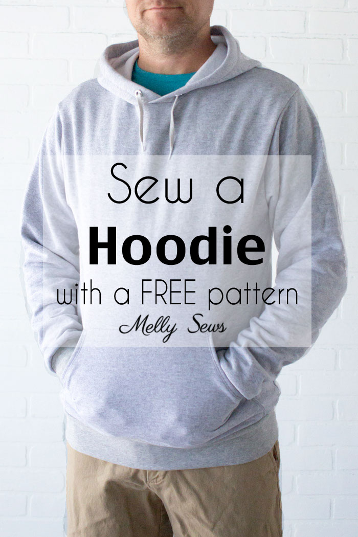 Free sewing pattern: Hoodie for women or men