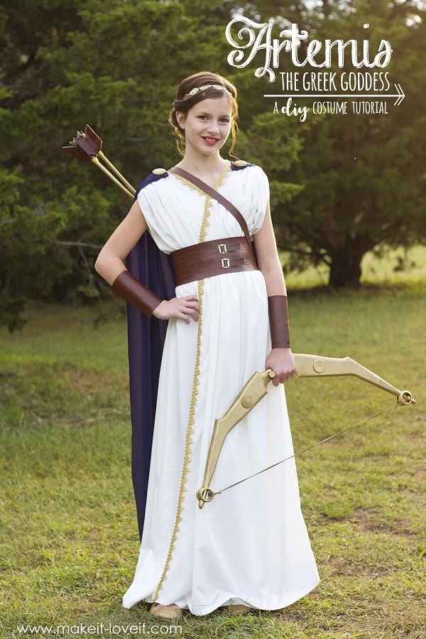 Sewing tutorial: Greek goddess Halloween costume