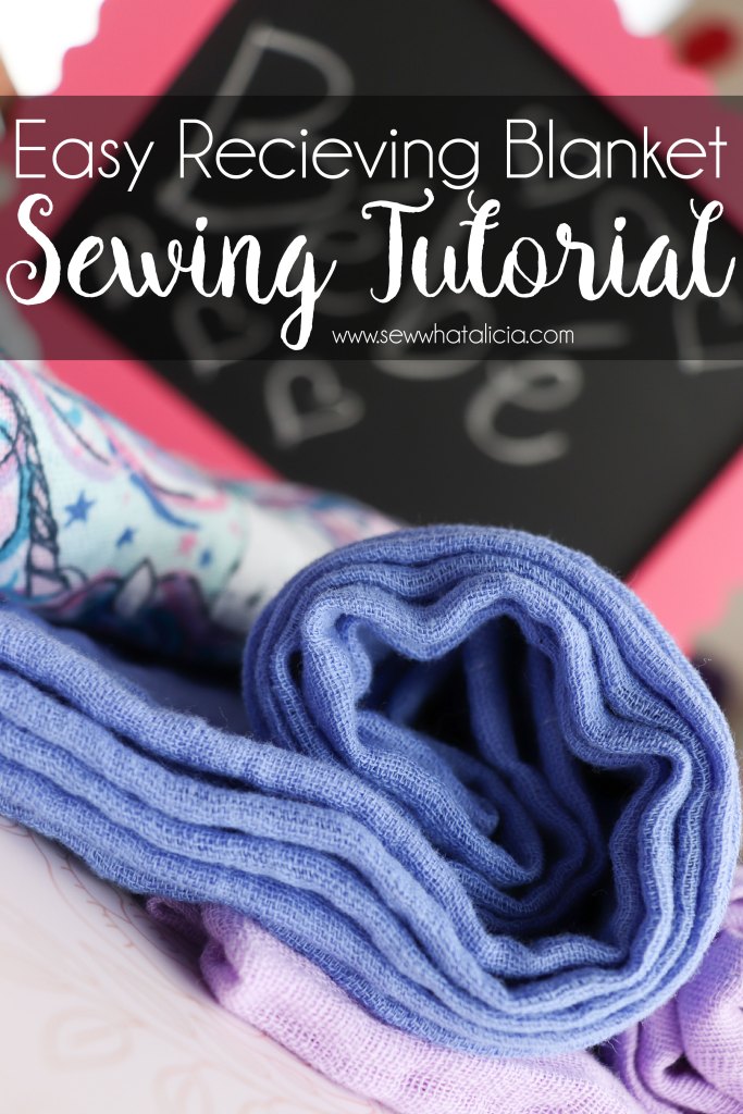 Sewing tutorial: Gauze fabric receiving blanket 