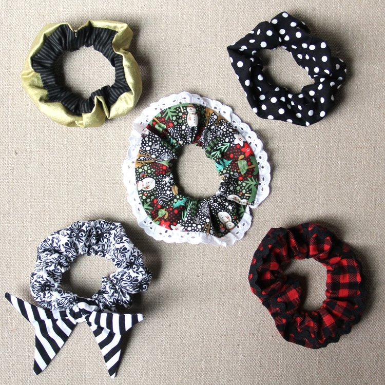 Sewing tutorial: 5 ways to make a scrunchie