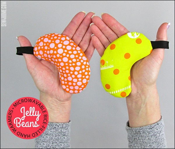 Sewing tutorial: Jelly Beans microwavable hand warmers