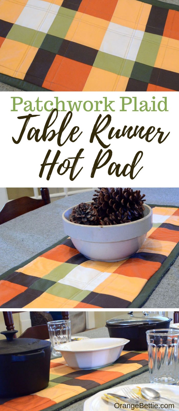 Sewing tutorial: Quilted table runner hot pad