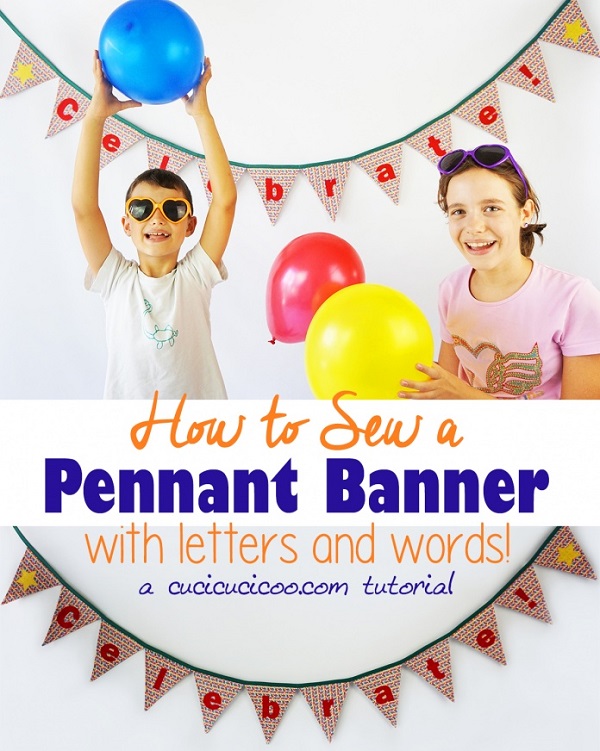 Sewing tutorial: Pennant banner for special days