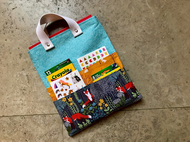 Sewing tutorial: On-the-go art tote for kids