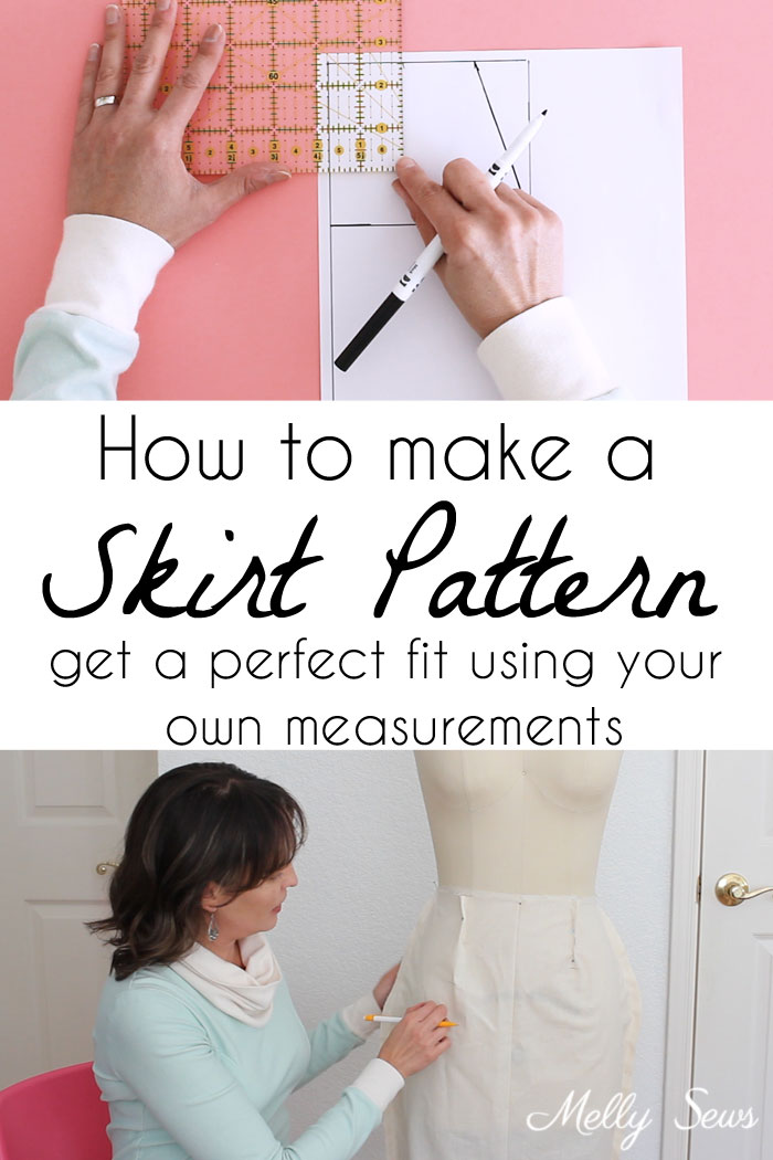 Sewing tutorial: Draft a skirt pattern to your measurements