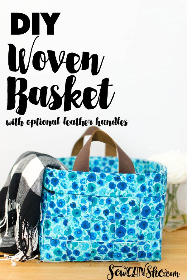 Sewing tutorial: Woven fabric basket