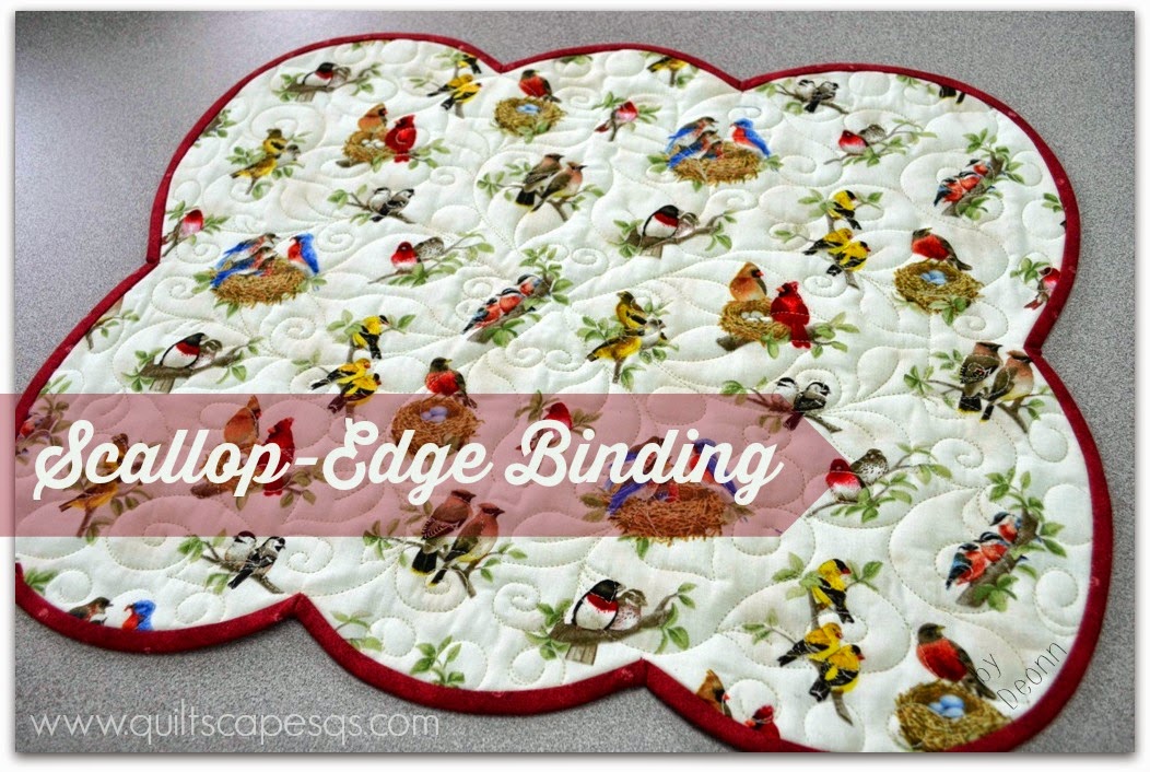 Sewing tutorial: Binding scalloped edges