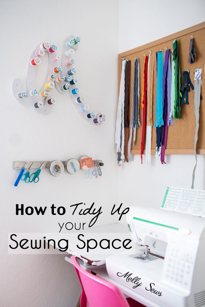 Tips for tidying up your sewing room