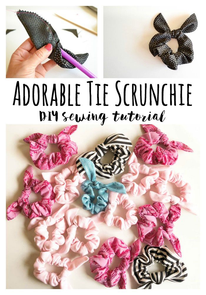 Sewing tutorial: Tie scrunchie