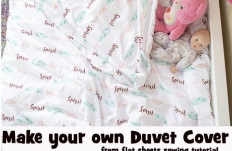Sewing pattern: Sew a duvet cover from flat sheets