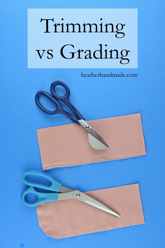 Sewing tutorial: Grading and trimming seams