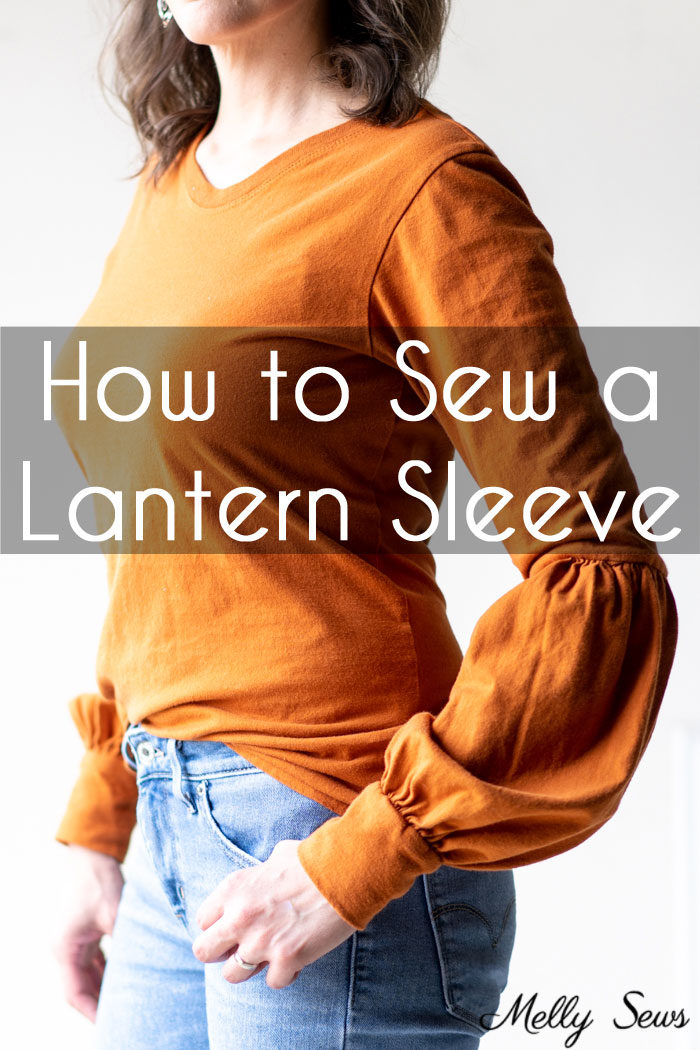 Sewing tutorial: Lantern sleeve t-shirt 