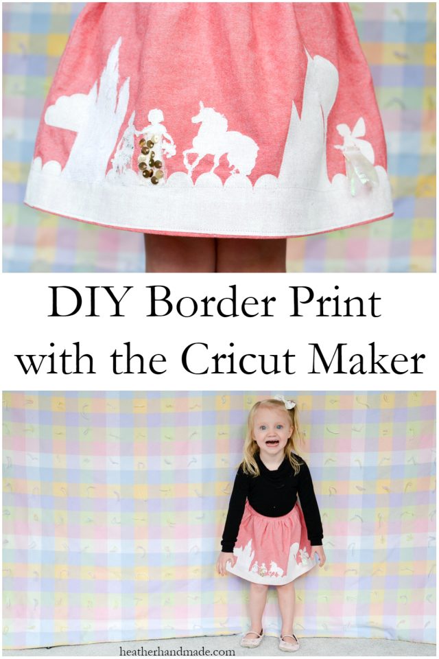 Sewing tutorial: Make custom border print fabric