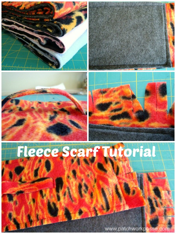 Sewing tutorial: Easiest fleece scarf