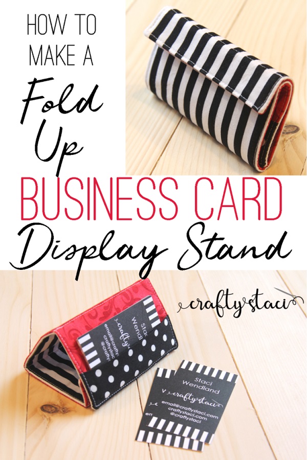 Sewing tutorial: Business card display stand and wallet