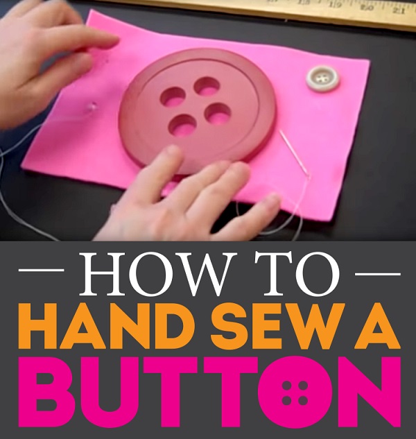 Video tutorial: How to sew a button