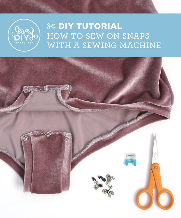 Sewing tutorial: Sewing metal snaps with a sewing machine